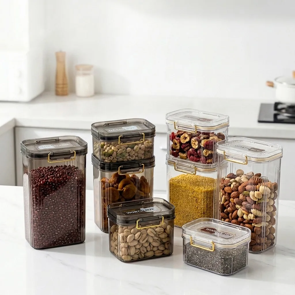 Food Storage With Dividers - Airtight Food Storage Containers with Lids
