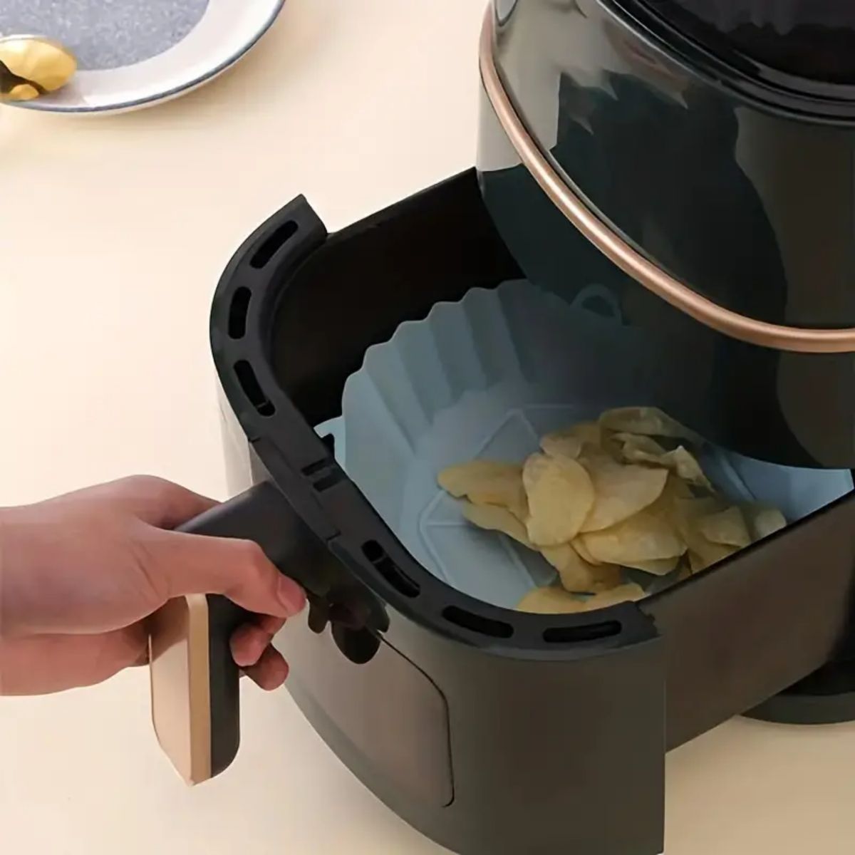 Reusable Air Fryer Silicone Po - Food Storage With Dividers 评论和价格