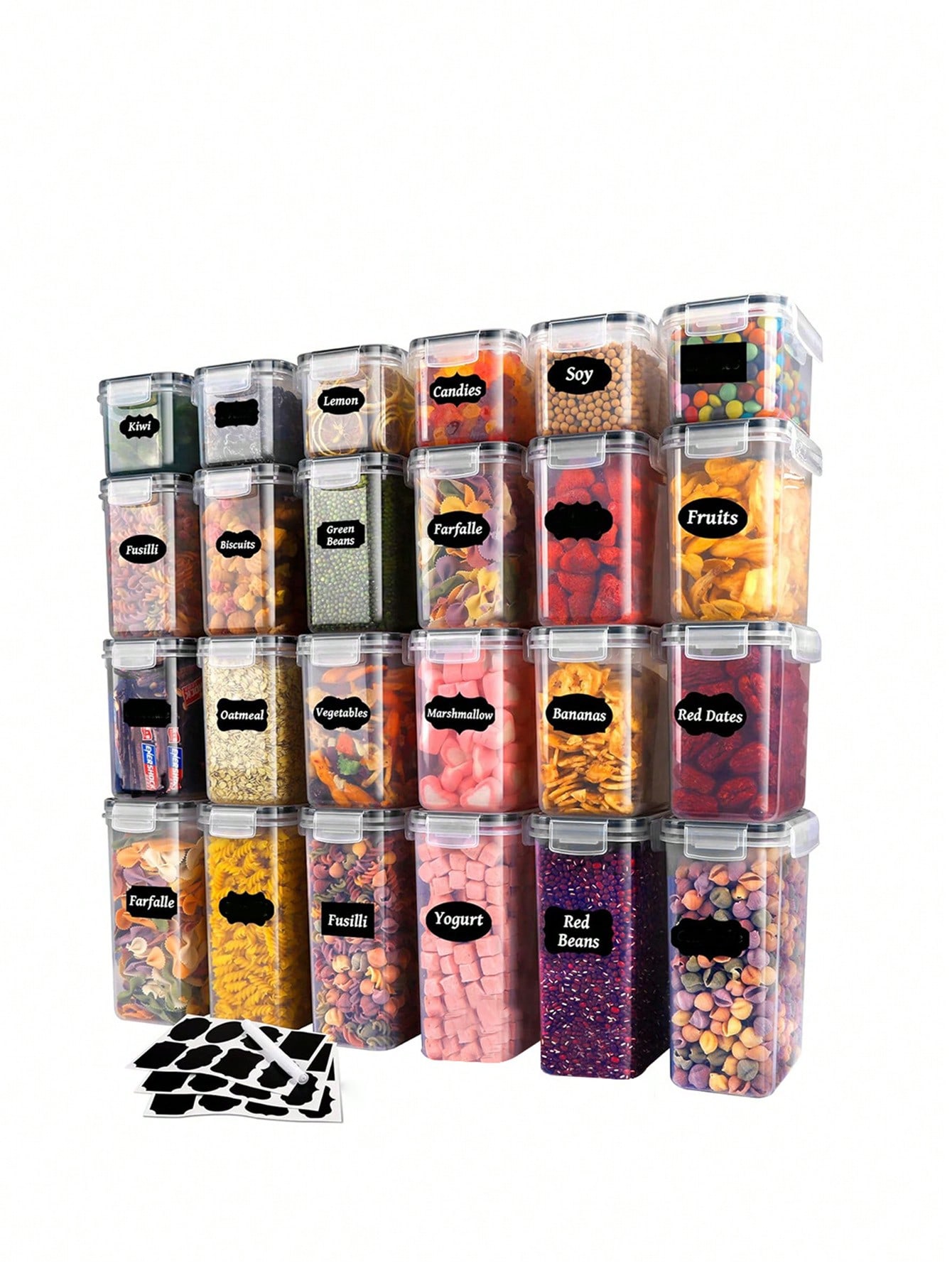 48pcs Sealed Food Storage Cont - Food Storage Labels 评论和价格