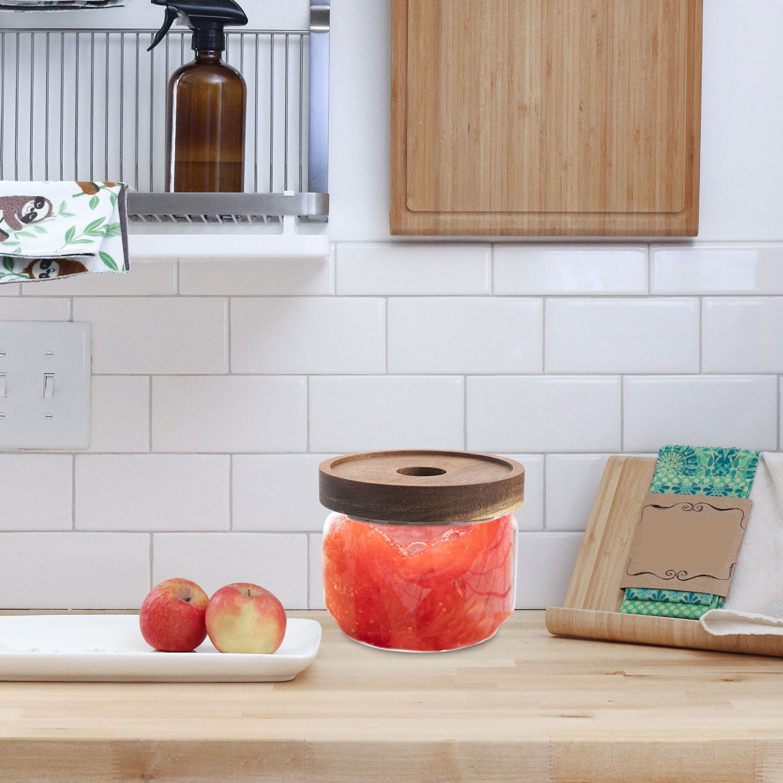 2Pcs Glass Storage Jar Sealed  - Food Storage Containers 评论和价格