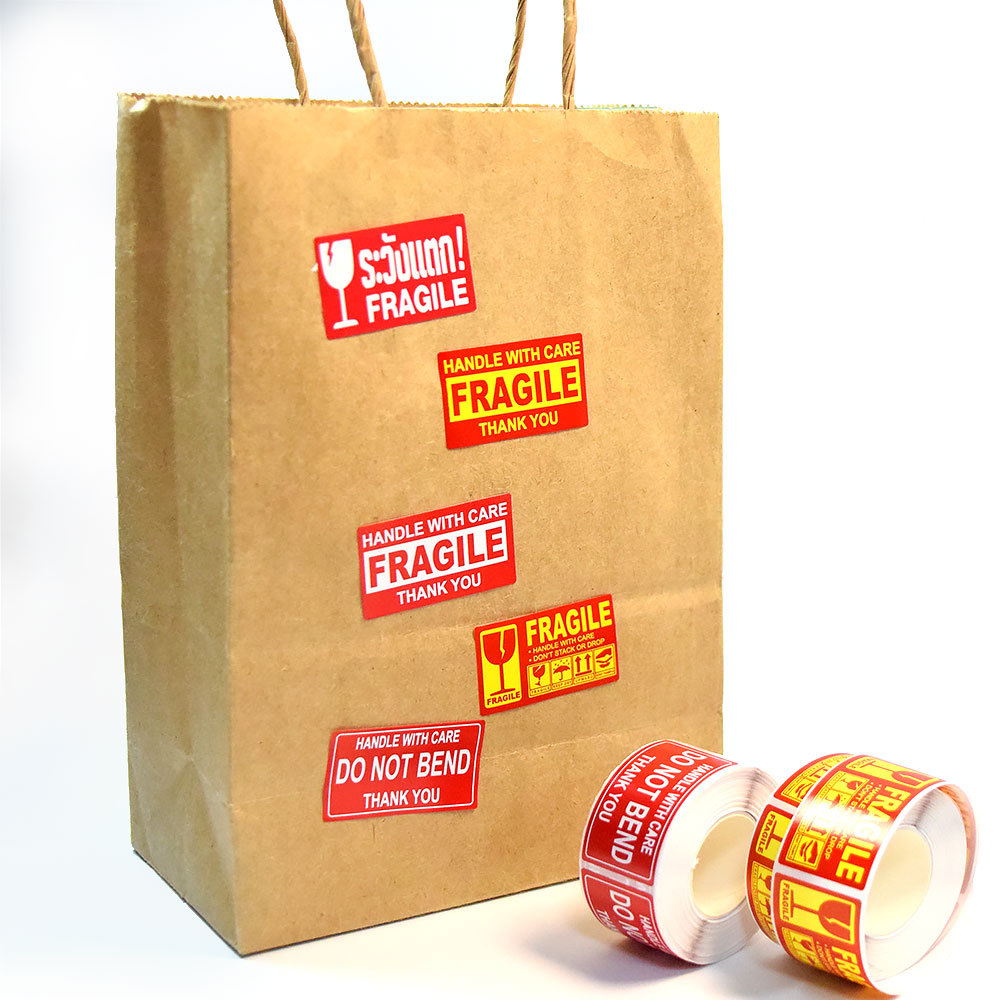 250Pcs Fragile Warning Sticker - Food Storage Labels 评论和价格