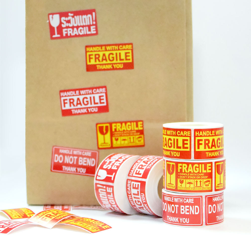 250Pcs Fragile Warning Sticker - Food Storage Labels 评论和价格
