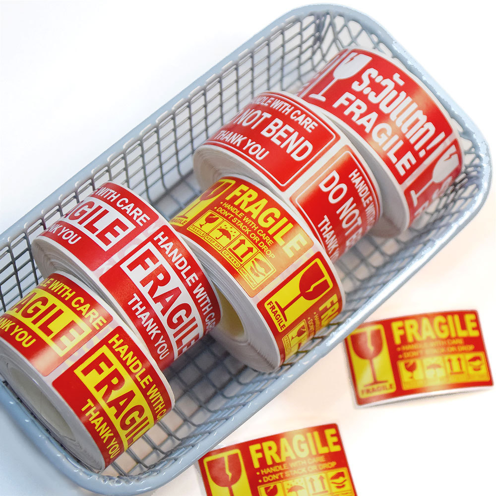250Pcs Fragile Warning Sticker - Food Storage Labels 评论和价格