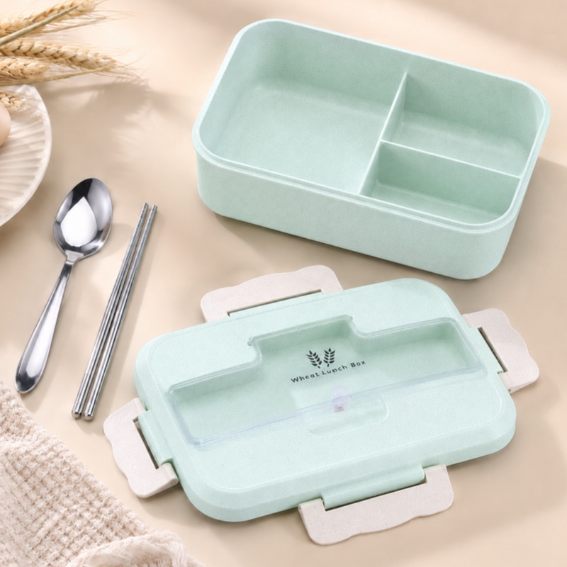 Wheat Straw Lunch Box Microwav - Food Storage Oven Safe 评论和价格